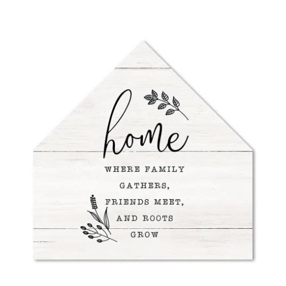 Home Where Family Gathers House Shaped Canvas-Kirkland's Home Shop