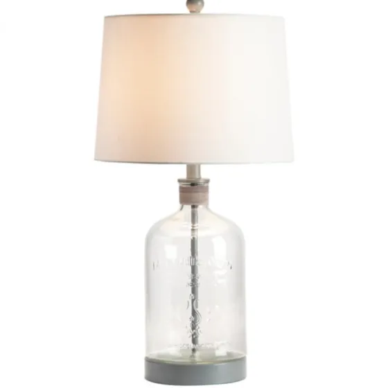 Homegrown Gray Glass Jar Table Lamp-Kirkland's Home Cheap