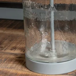 Homegrown Gray Glass Jar Table Lamp-Kirkland's Home Cheap