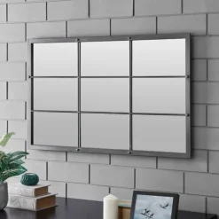 Homestead Manor Windowpane Mirror-Kirkland's Home Fashion
