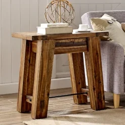 Honey Acacia Rustic Accent Table-Kirkland's Home Sale