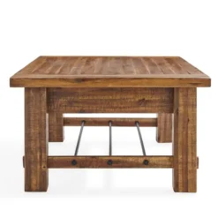 Honey Acacia Wood Coffee Table With Metal Bars-Kirkland's Home Cheap
