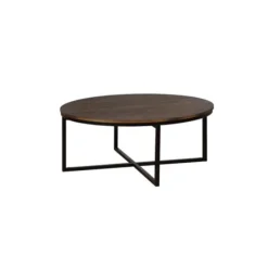 Honey Acacia Wood Round Coffee Table-Kirkland's Home Cheap