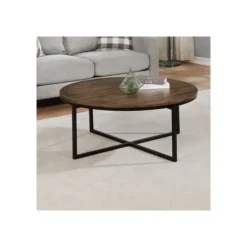 Honey Acacia Wood Round Coffee Table-Kirkland's Home Cheap