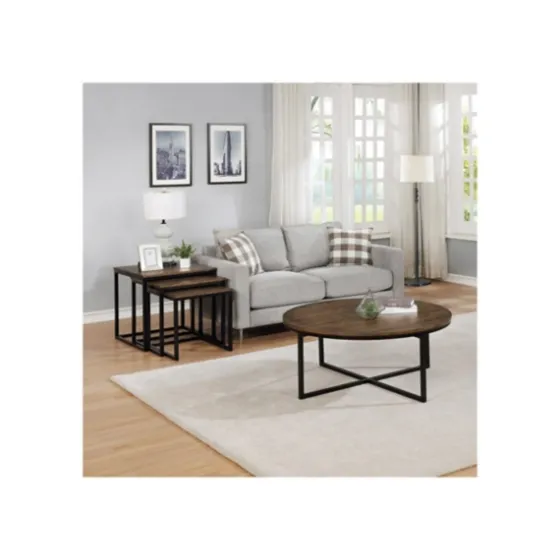 Honey Acacia Wood Round Coffee Table-Kirkland's Home Cheap