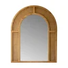 Honey Brown Rattan Weave Arched Framed Mirror-Kirkland's Home Shop