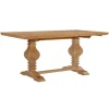 Honey Brown Wood Double Pedestal Dining Table-Kirkland's Home Store