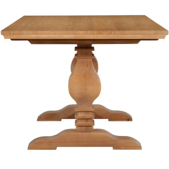 Honey Brown Wood Double Pedestal Dining Table-Kirkland's Home Store