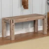 Honey Brushed Acacia Wood Rustic Bench-Kirkland's Home Best Sale