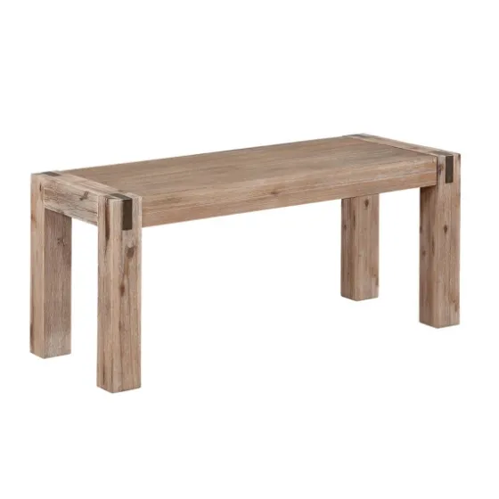 Honey Brushed Acacia Wood Rustic Bench-Kirkland's Home Best Sale