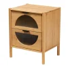 Honey Crescent Window 2-Drawer Nightstand-Kirkland's Home Best Sale