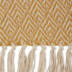 Honey Diamond Fringe Throw-Kirkland's Home Store