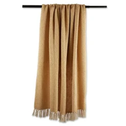 Honey Diamond Fringe Throw-Kirkland's Home Store
