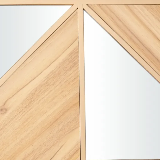 Honey Geometric Mirror Rec Gle Wall Plaque-Kirkland's Home Fashion
