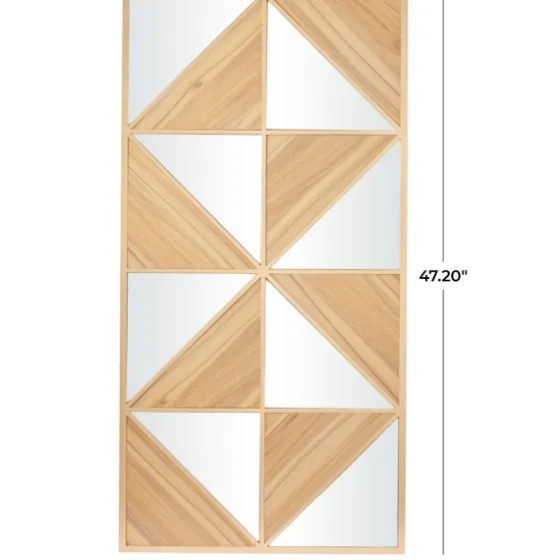 Honey Geometric Mirror Rec Gle Wall Plaque-Kirkland's Home Fashion