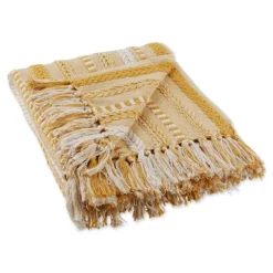 Honey Gold Braided Fringe Throw-Kirkland's Home Outlet