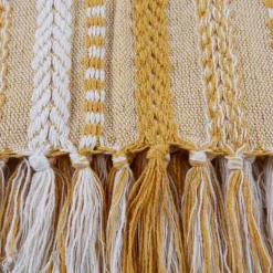 Honey Gold Braided Fringe Throw-Kirkland's Home Outlet