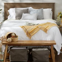 Honey Gold Braided Fringe Throw-Kirkland's Home Outlet