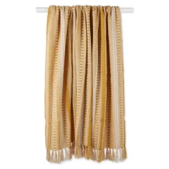 Honey Gold Braided Fringe Throw-Kirkland's Home Outlet