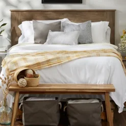 Honey Gold Plaid Fringe Throw-Kirkland's Home Shop