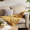 Honey Gold Slub Stripe Decorative Throw-Kirkland's Home Best Sale