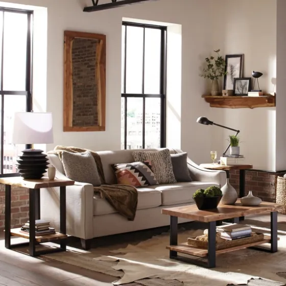 Honey Live Edge 3-Pc. Coffee And Accent Table Set-Kirkland's Home Hot
