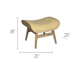 Honey Mushroom Leather Ottoman-Kirkland's Home Best