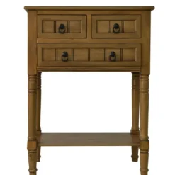Honey Pine 3-Drawer Console Table-Kirkland's Home Best Sale