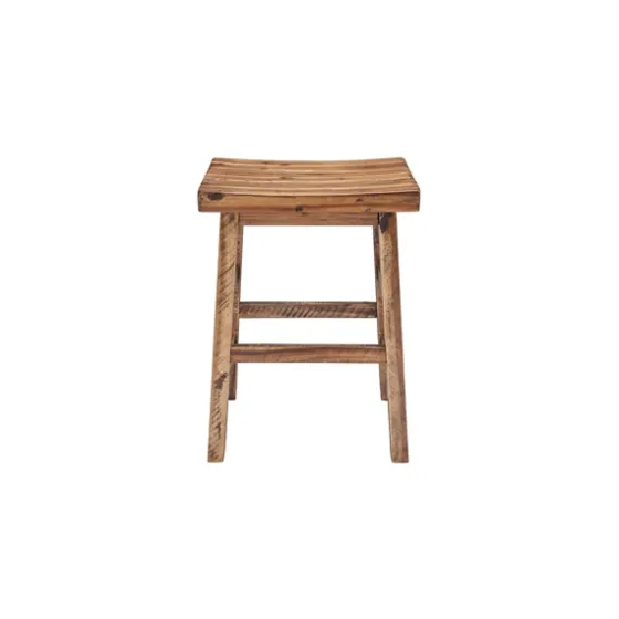 Honey Saddle Seat Wood Counter Stool-Kirkland's Home Online