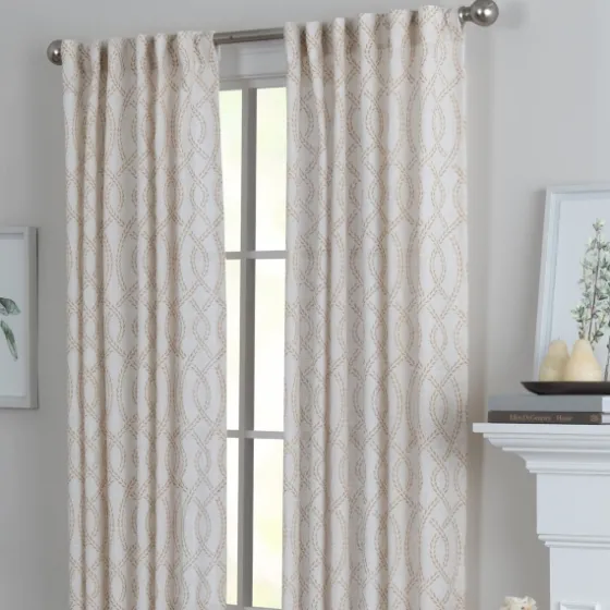 Honey Trellis Woven Single Curtain Panel, 84 In.-Kirkland's Home Best