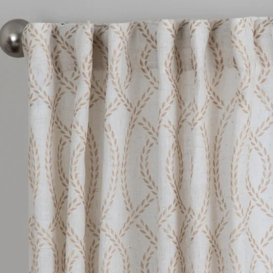 Honey Trellis Woven Single Curtain Panel, 84 In.-Kirkland's Home Best