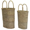 Honey Wicker Tall Oval Baskets, Set Of 2-Kirkland's Home Discount