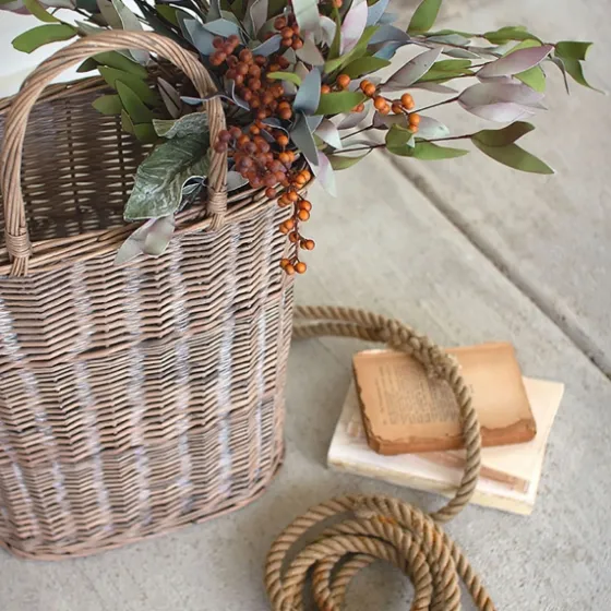 Honey Wicker Tall Oval Baskets, Set Of 2-Kirkland's Home Discount