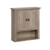 Honey Woodgrain Wall-Mounted Cabinet-Kirkland's Home Outlet