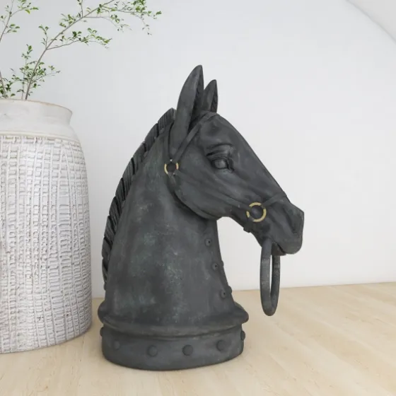 Horse Head Statue, 12 In.-Kirkland's Home Outlet