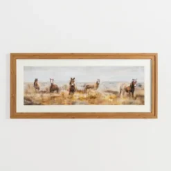 Horse Stampede Framed Art Print-Kirkland's Home New