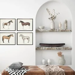 Horses Framed Art Prints, Set Of 4-Kirkland's Home Flash Sale