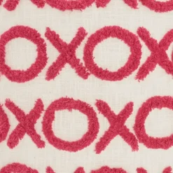 Hot Pink Tufted Xoxo Pillow-Kirkland's Home Discount