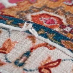 Hot Pink Vintage Rug Lumbar Pillow-Kirkland's Home Sale
