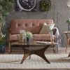 Hues Rockwood Pecan Finish Loveseat-Kirkland's Home Store