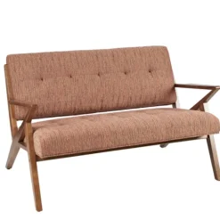 Hues Rockwood Pecan Finish Loveseat-Kirkland's Home Store