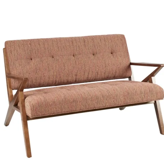 Hues Rockwood Pecan Finish Loveseat-Kirkland's Home Store