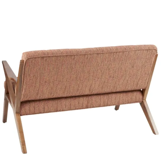 Hues Rockwood Pecan Finish Loveseat-Kirkland's Home Store
