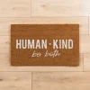 Human Kind Be Both Coir Doormat-Kirkland's Home Discount