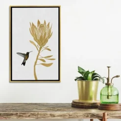 Hummingbird Soaring Canvas Framed Art-Kirkland's Home Online