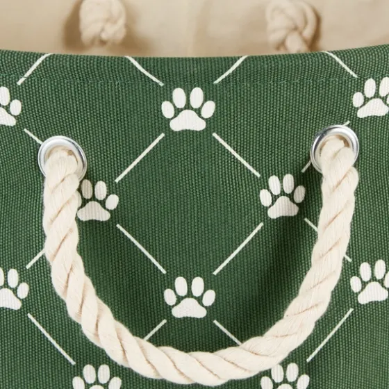 Hunter Trellis Paw Print Storage Basket, 14 In.-Kirkland's Home Store