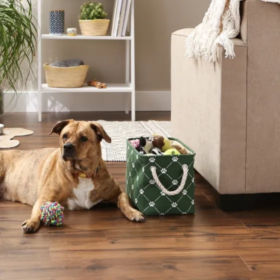 Hunter Trellis Paw Print Storage Basket, 14 In.-Kirkland's Home Store