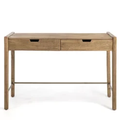Hunter Wood 2-Drawer Desk-Kirkland's Home Online