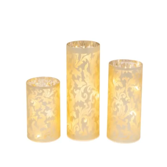 Hurricane Glass Luminaries, Set Of 3-Kirkland's Home Clearance