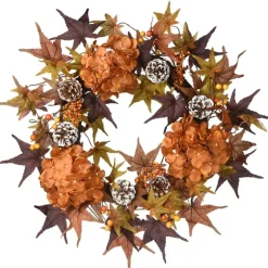 Hydrangea Maple Berry Frosted Harvest Wreath-Kirkland's Home Discount